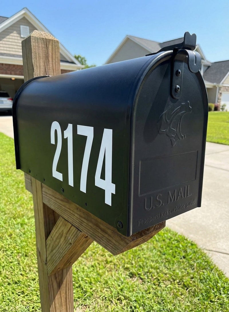 20 قطعة أرقام صندوق البريد العاكسة للخارج 4 بوصة ملصقات رقمية ذاتية اللصق مقاومة للماء مناسبة للافتات أبواب صناديق القمامة عنوان المنزل سهلة التطبيق ومتينة - Image 5